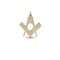 JMS004 | 9ct Yellow Gold Masonic Pendant