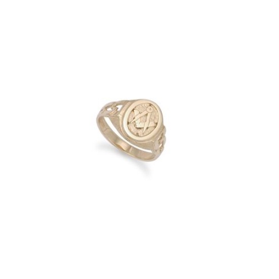 JMS015-Z+3 | 9ct Yellow Gold Masonic Ring
