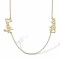 JNP034-Y | 9ct Yellow Personalised Nameplate with 2 names + 16" Chain