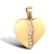 JPC212 | 9ct Yellow Gold Heart Charm With Czs