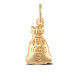 JPC230 | 9ct Yellow Gold Money Bag Charm