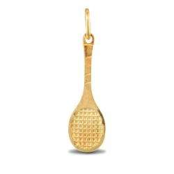 JPC234 | 9ct Yellow Gold Tennis Racket Charm