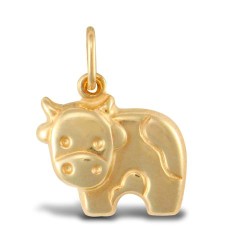 JPC240 | 9ct Yellow Gold Cow Charm