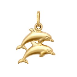 JPC247 | 9ct Yellow Double Dolphin Charm
