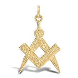 JPD276 | 9ct Yellow Gold Masonic Pendant