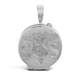 JPD305A | 925 Sterling Silver Sos Pendant