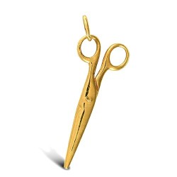 JPD424 | 9ct Yellow Gold Scissor Pendant