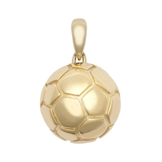 JPD606 | 9ct Yellow Gold Football pendant