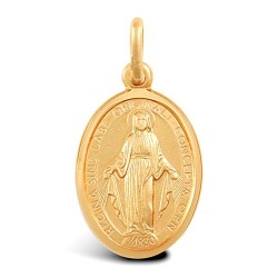 JPM032 | 9ct Yellow Gold Miraculous Medallion Pendant