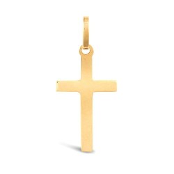 JPX001 | 9ct Yellow Gold Plain Solid Cross
