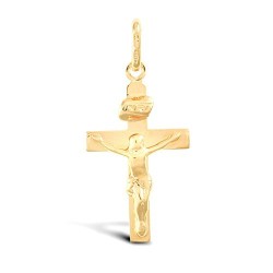 JPX009 | 9ct Yellow Gold Plain Crucifix