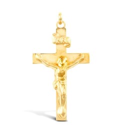 JPX010 | 9ct Yellow Gold Plain Crucifix