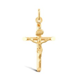 JPX154 | 14ct Yellow Gold Plain Crucifix