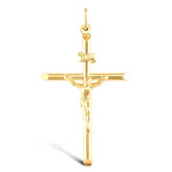 JPX013 | 9ct Yellow Gold Plain Crucifix