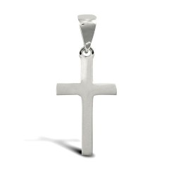 JPX110 | 9ct White Gold Solid Cross