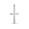 JPX151 | 9ct White Gold Channel Set CZ Cross