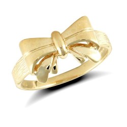 JRN002-J | 9ct Yellow Gold Bow Ring