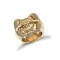 JRN026 | 9ct Yellow Gold Double Buckle Ring