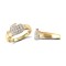 JRN037 | 9ct Yellow Gold Cubic Zirconia Boxing Glove Ring