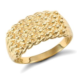 JRN078-Z | 9ct Yellow Gold Keeper Ring