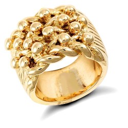 JRN087 | 9ct Yellow Gold Keeper Ring