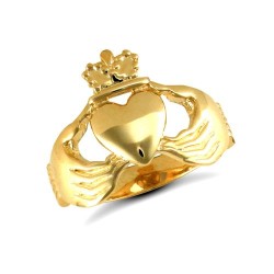 JRN104 | 9ct Yellow Gold Claddagh Ring