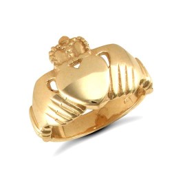 JRN104A | 9ct Yellow Gold Claddagh Ring