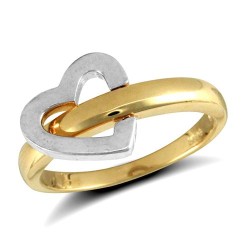 JRN108-J | 9ct Yellow Gold Flip Over Heart Ring