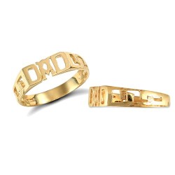 JRN126-O | 9ct Yellow Gold Dad Ring