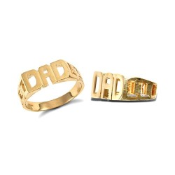 JRN129-P | 9ct Yellow Gold Dad Ring