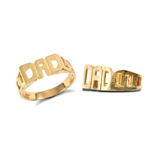 JRN129 | 9ct Yellow Gold Dad Ring