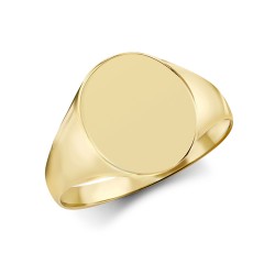 JRN134-L | 9ct Yellow Gold Signet Ring
