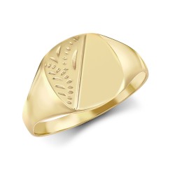 JRN137-L | 9ct Yellow Gold Signet Ring