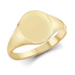 JRN138-N | 9ct Yellow Gold Signet Ring