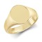 JRN142 | 9ct Yellow Gold Oval Plain Signet Ring