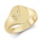 JRN143 | 9ct Yellow Gold Signet Ring