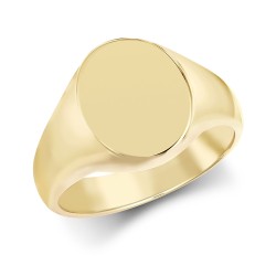 JRN146 | 9ct Yellow Gold Signet Ring