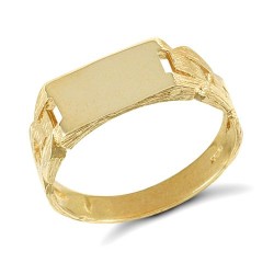 JRN153 | 9ct Yellow Gold Signet Ring