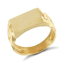 JRN154 | 9ct Yellow Gold Signet Ring