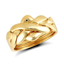 JRN158-H | 9ct Yellow Gold 4 Piece Puzzle Ring
