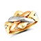 JRN159-I | 9ct 3 Colour Gold 4 Piece Puzzle Ring