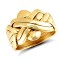 JRN160-R | 9ct Yellow Gold 6 Piece Colour Puzzle Ring
