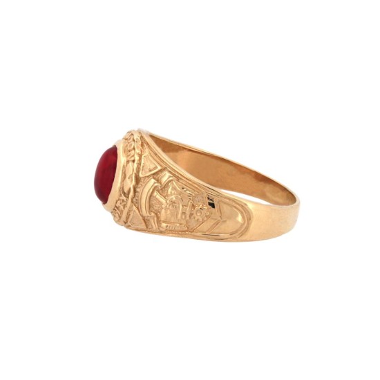 JRN341 | 9ct Yellow Gold College Ring