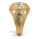 9ct Yellow Gold Cubic Zirconia Stone College Ring