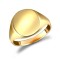 JRN456 | 9ct Yellow Gold Signet Ring Plain