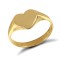 JRN458 | 9ct Yellow Gold Signet Ring Heart