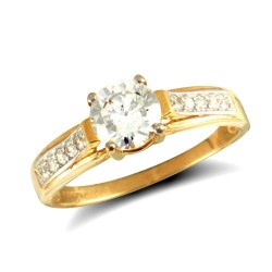 JRN468 | 9ct Yellow Gold Fancy Cubic Zirconia Ring