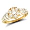 JRN469 | 9ct Yellow Gold Fancy Cubic Zirconia Ring