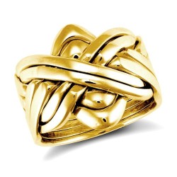 JRN489-R | 9ct Yellow Gold 8 Piece Puzzle Ring