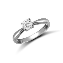JRN509 | 9ct White Rbc CZ Solitaire Ring